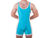 Aqua Singlet - Bum-Chums Gay Men's Underwear - Made in UK