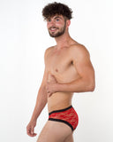 Rouge Brief - Men's Red Lace Brief