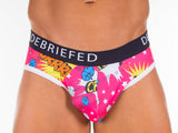 Debriefed Underwear - Cartoon Collection - BLAM Brief - Pink