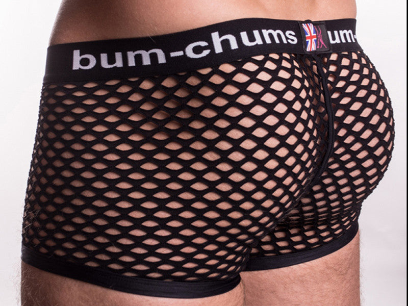 Bum Chums Nutsack Black Lycra Mesh Mens Underwear Bum Chums British Brand Mens 6493