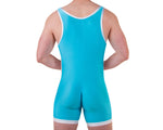 Aqua Singlet - Bum-Chums Gay Men's Underwear - Made in UK