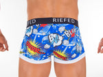 Debriefed Underwear - Cartoon Collection - BLAM Hipster - Blue