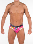 Debriefed Underwear - Cartoon Collection - BLAM Brief - Pink