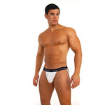 Classic White Jock - Bum-Chums Gay Men's Underwear - Made in UK